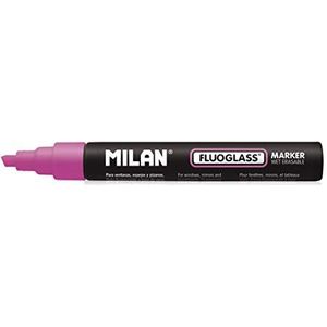 MILAN® Fluoglass-marker voor glas, afgeschuinde punt, roze, 12 stuks