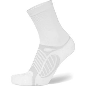 Balega Unisex Ultralight Crew hardloopsokken, wit, XL, EU maat 46-48.16