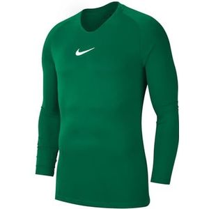 Nike Park First Layer Jersey Ls herenshirt, Dennengroen/wit