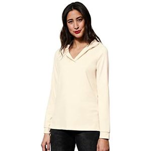 Street One A302137 Sweatshirt voor dames, Beige Crème