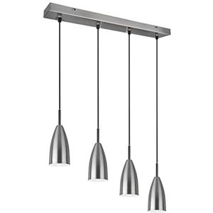 Reality Leuchten Farin R30694007 Hanglamp van metaal, mat, nikkel, exclusief, 4 x E14