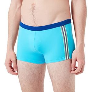 Hom Mistral Zwemshort voor heren, turquoise + gestreept lint