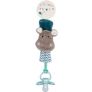 Baby Nat Bazile BN0562 knuffeldier met fopspeen, cadeau-idee voor de geboorte, blauw