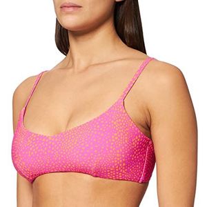 Seafolly Safari Spot Bralette dames bikinitop, meerkleurig (ultra roze)