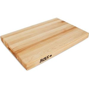 Boos Block Pro Chef Series - Noord-Amerikaanse esdoornplank - keukenblok - professionele snijplank - Apero XXL plank - massief houten plank - 46 x 31 x 4 cm