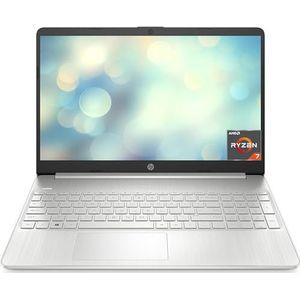 HP 15s-eq2171ns Notebook 15,6 inch Full HD (AMD Ryzen 7 5700U, 16 GB RAM, 1 TB SSD, AMD Radeon Graphics, zonder besturingssysteem) zilver Spaans QWERTY-toetsenbord
