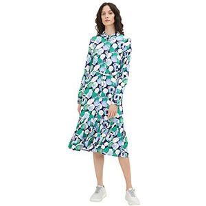 TOM TAILOR Damesjurk 31572 Bloemen Groen 44, 31572 - groen bloemenpatroon