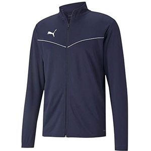 PUMA TeamRise Training Poly Jacket trainingspak, uniseks, kinderen, blauw (Peacoat White), 164