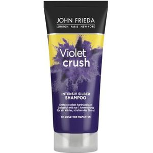 John Frieda Violet Crush Intensieve shampoo, 75 ml, reisformaat, ideaal voor testen of reizen, anti-vergeling voor blond haar