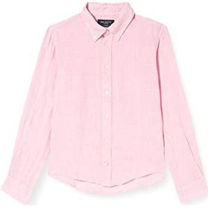 Hackett London Puppytooth kinderhemd slub pink 15 jaar, Roze