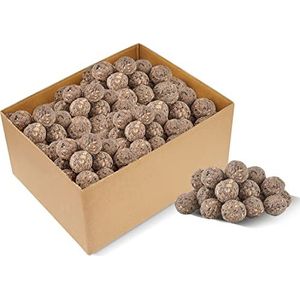 dobar® 24116e 100 grote gastronomische mezenballen zonder net - 100 knoedels van elk 80 g voor het hele jaar door voer - wildvogelvoer - 8000 g
