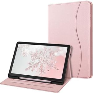 Fintie Case voor Samsung Galaxy Tab S6 Lite 10.4 Inch Tablet 2020 Release Model SM-P610 (Wi-Fi) SM-P615 (LTE) - Multi-Angle View Folio Stand Cover met Pocket, Roségoud
