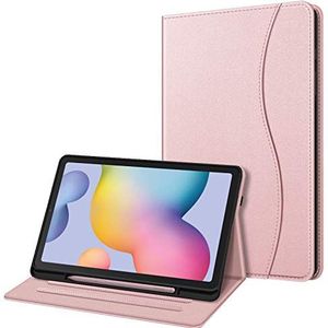 Fintie Case voor Samsung Galaxy Tab S6 Lite 10.4 Inch Tablet 2020 Release Model SM-P610 (Wi-Fi) SM-P615 (LTE) - Multi-Angle View Folio Stand Cover met Pocket, Roségoud