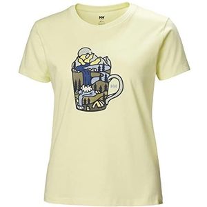 Helly Hansen dames t-shirt, geel (333)