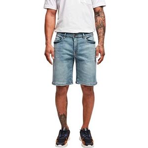 Urban Classics Heren jeans shorts Regular Fit 2 kleuren maten 28-44, Lichte wassing