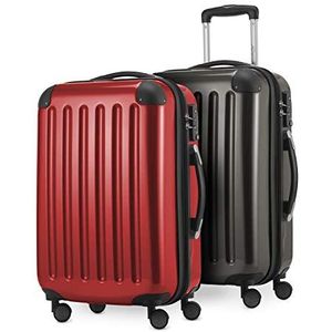 HAUPTSTADTKOFFER - Alex handbagage, harde schaal, glanzend, 55 cm, 42 liter, grafiet rood, grafiet/rood, 55 cm, koffer