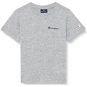 Champion Legacy American Classics-Small Logo S/S T-shirt voor kinderen en jongeren, grijstinten, 9-10 jaar, Grijze tinten