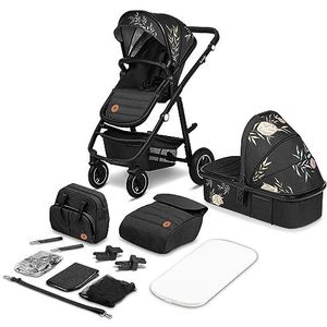 LIONELO Amber 2-in-1 combi-kinderwagen, met sportzitje en vaste badkuip, tas, muggennet, regenbescherming (LOVIN, 1 stuk (1 verpakking)