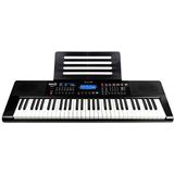RockJam RJ461AX 61-toetsen Alexa draagbaar digitaal keyboard met muziekstandaard, voeding, Simply Piano app en nootstickers