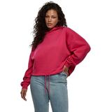 Urban Classics Oversized hoody dames sweatshirt met capuchon dames, Roze hibiscus