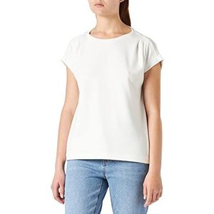 Comma Sweatshirt, korte mouwen, voor dames, wit 0120