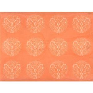 Martellato Silicone tapijt kant oranje 30x40cm Deco tapijt Silicone tapijt Deco tapijt 40-WD004