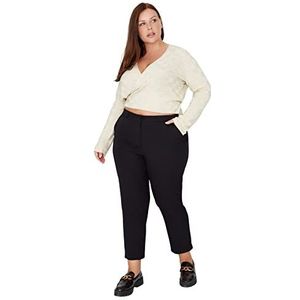 Trendyol Carrot Plus Size Pants broek, zwart, 48 dames, zwart, 48, zwart.