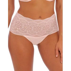 Fantasie Ease Onzichtbare stretch kanten slipje in bikinistijl voor dames (1 stuk), Poeder roze