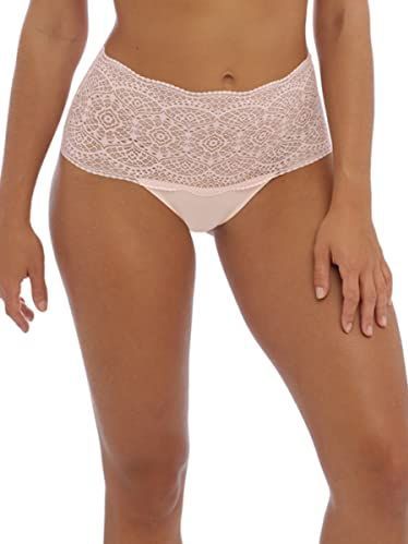 Fantasie Ease Onzichtbare stretch kanten slipje in bikinistijl voor dames (1 stuk), Poeder roze