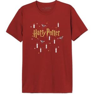 HARRY POTTER T-shirt heren, rood, 3XL, Rood