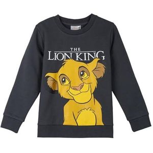 CERDÁ LIFE'S LITTLE MOMENTS Unisex Kids Lion King geborsteld katoenen sweatshirt, Donkergrijs