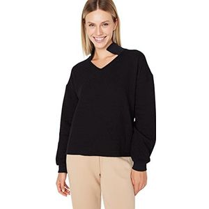 Trendyol Sweat-shirt pour femme, Noir, M