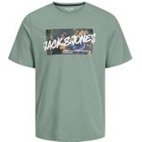 JACK & JONES Jjhawaii Shape Tee Ss Crew Neck Jjhawaii Shape Tee Ss Crew Neck Heren (1 stuk), ijsberg groen, M