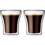 Bodum - 4555-10 – Assam – set van 2 dubbelwandige glazen – 22 cl, transparant