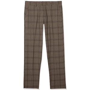 JACK & JONES Jpstkane Jjerry Chino Nor Cbo Chino broek voor heren, Beige/Checks: Beige Check