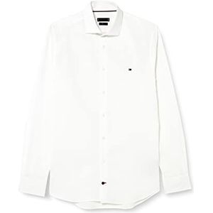 Tommy Hilfiger Core Cl Flex Popeline Sf T-shirt voor heren, Briljant wit