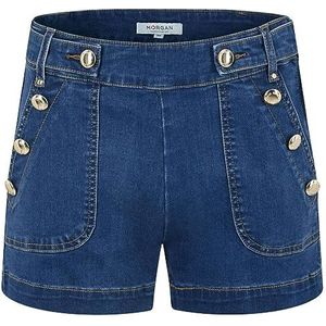 Morgan 221-shanoa1 shorts voor dames, Stone Jeans