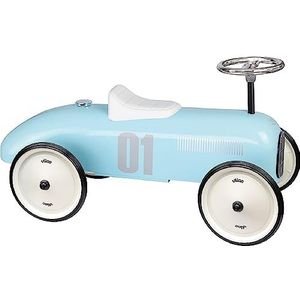 Vilac - Vintage dragerauto van metaal, hemelsblauw – ontwikkelt de motoriek van je kind – voertuig van metaal – speelgoed voor kinderen – vanaf 18 maanden – 1124