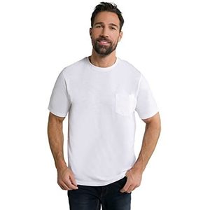 JP 1880 Menswear 801766 T-shirt voor heren van biologisch katoen, Sneeuwwitje