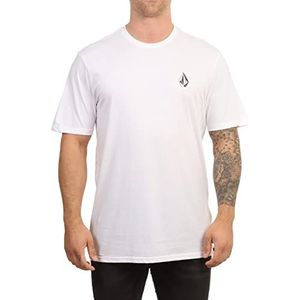 Volcom Iconic Stone SS T-shirt voor heren, Wit.