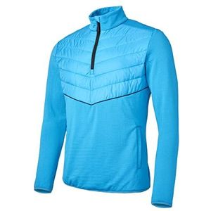 ellesse Palazzi Gewatteerde golfjas voor heren, 1/2 ritssluiting en pasvorm, Blauw