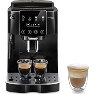 De'Longhi Magnifica Start ECAM222.20.B Koffiezetapparaat met melkopschuimmondstuk, voor cappuccino, met directe espressoselectie en 2 espressofuncties, 13-traps conische maalwerk, 1450 W, zwart
