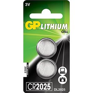 GP CR2025 2 stuks Knoopcel Lithium Batterij