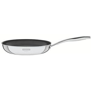 Tramontina Grano 62155207 braadpan van roestvrij staal met antiaanbaklaag, 20 cm, 1,2 l, voor inductie, elektrisch, gas en glaskeramiek