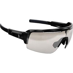 BBB Cycling Commander BSG-61PH zonnebril voor dames en heren met fotochromatische glazen van polycarbonaat Grilamid, mountainbike racefiets, mat zwart