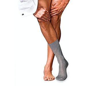 FALKE No. 10 Heren katoenen sokken zwart grijs vele andere kleuren versterkte sokken heren met ademend dun patroon uni met hoogwaardige materialen 1 paar, Light Greymel (3390), 43-44 EU, Light Greymel (3390)