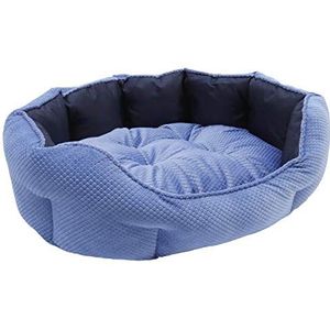 Waterdicht bed, gewatteerd, marineblauw, 78 cm