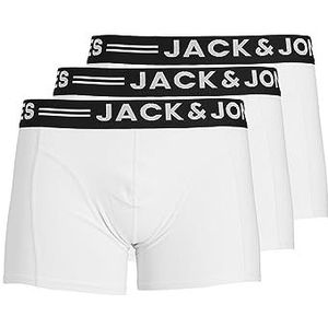 JACK & JONES Boxershorts (3 stuks) voor heren, Wit.