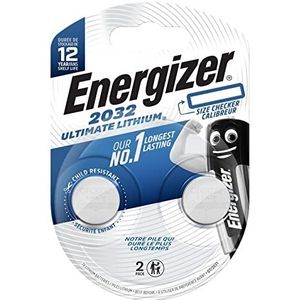 Energizer E301319300 Lithium speciale batterijen type CR 2032, chroom, 2 stuks