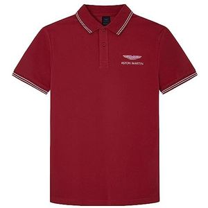 Hackett London Amr Poloshirt voor heren, Instellr rood, XS, Instellr rood